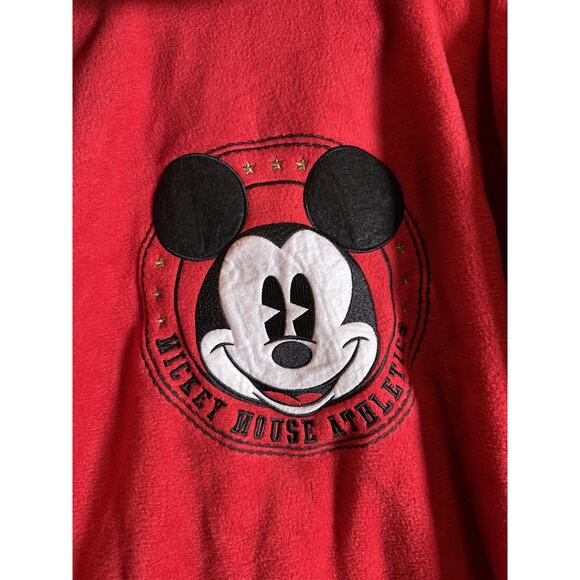 Disney Mickey Mouse Hoodie Womens Large Full Zip Fleece Jacket Embroidered - Picture 4 of 5